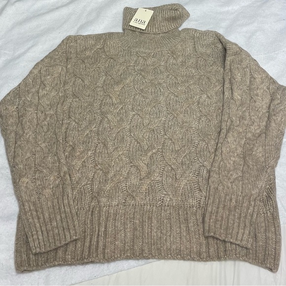 A.N.A Turtleneck Cable Knit Chunky Sweater - Picture 4 of 5